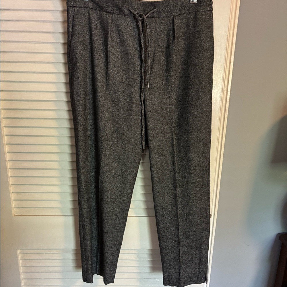 Zara Gray Straight Leg Pants Versatile Classic Style